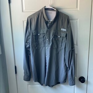 Columbia Charcoal Long Sleeve Shirt